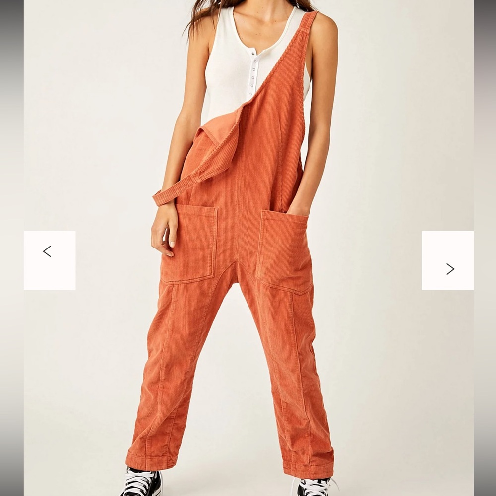Free People High Roller Corduroy overalls